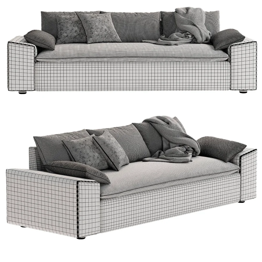 Algora White Performance Fabric Sleeper Sofa Image 6