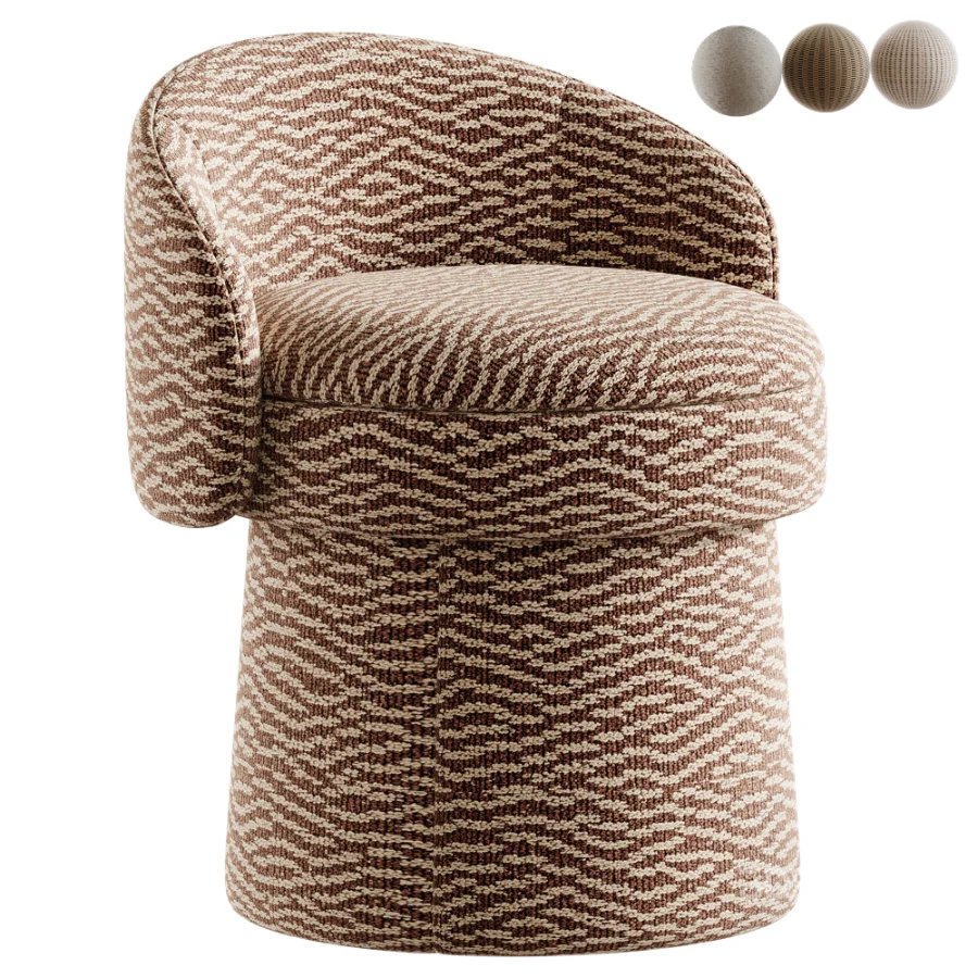 Ocotea Home Vanity Stool Image 1