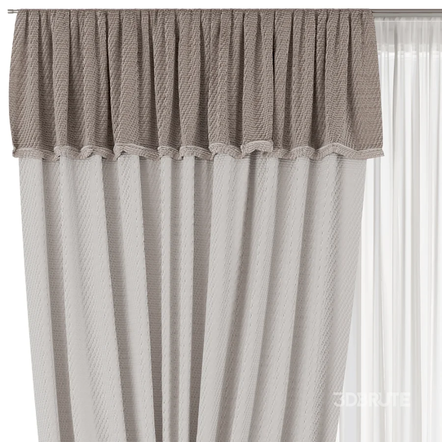 Silk and Cotton Curtain Set 129 Image 4