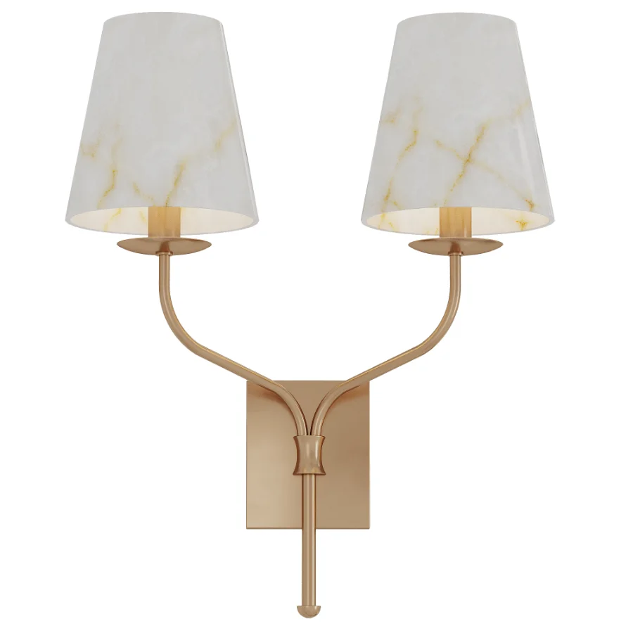 Mirevaux Alabaster Wall Sconce Image 4