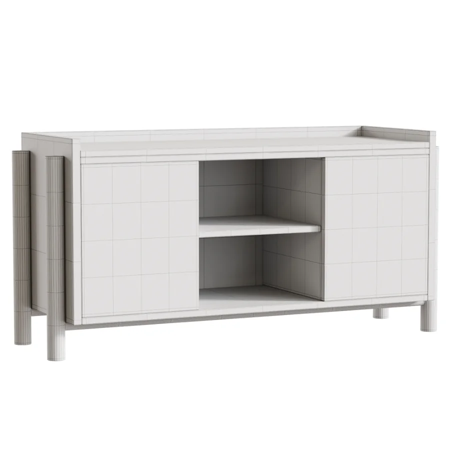 Steekla Credenza with Marble Image 4
