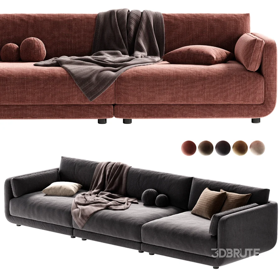 Naples Upholstered Sofa Image 7