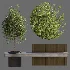 Bench with Plants – Urban Furniture 05 - Thumbnail 4