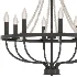Resha Wagon Wheel Chandelier - Thumbnail 4