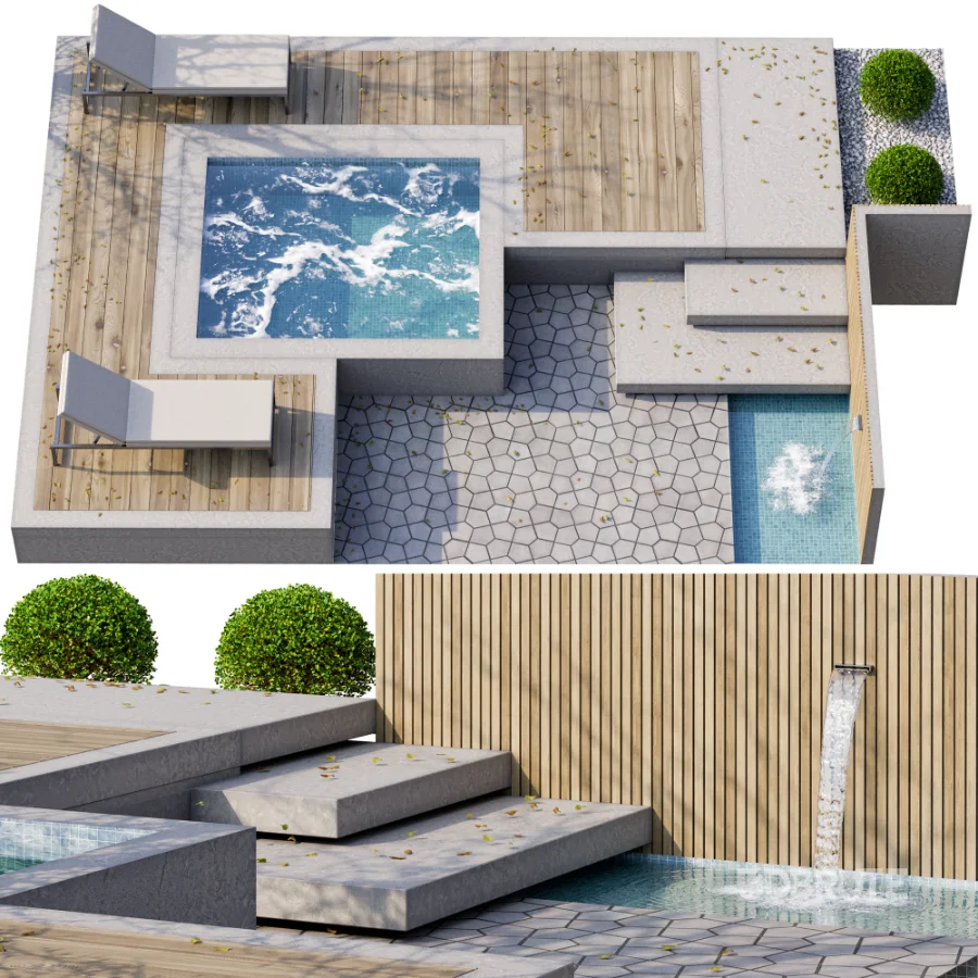 Backyard and Landscape with Pool 10 Image 2