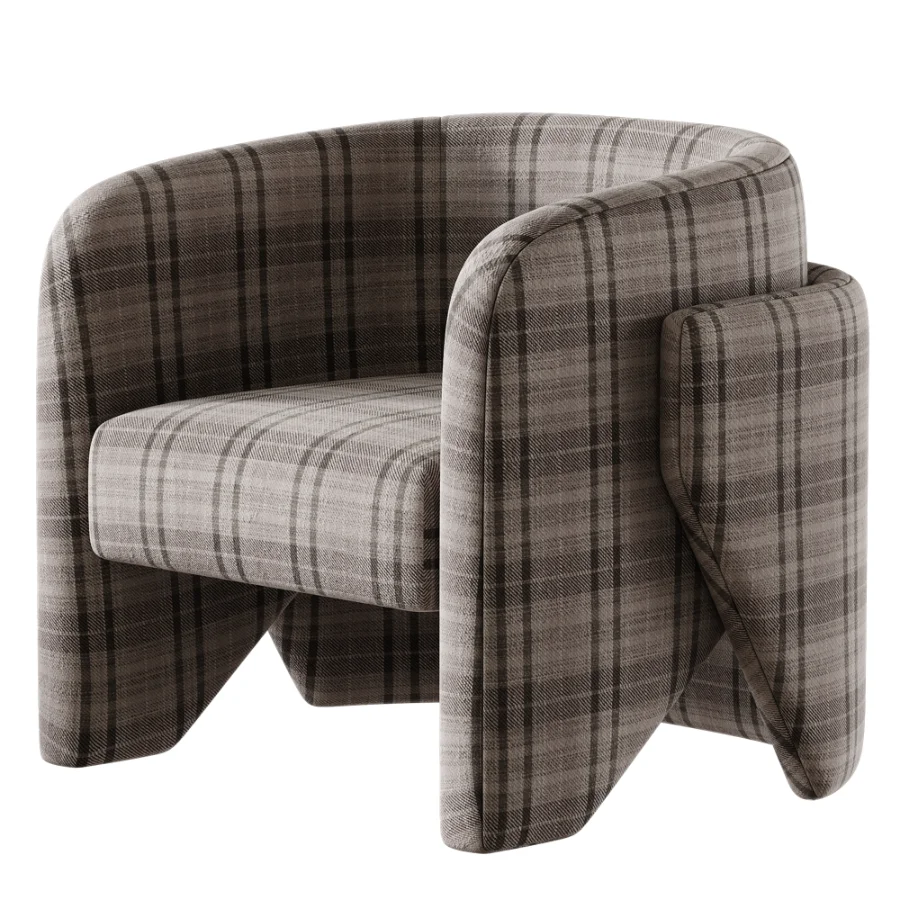 Contemporary Minimalist Armchair Image 4