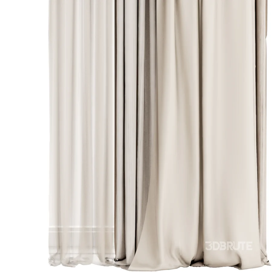Silk and Cotton Curtain Set 123 Image 3