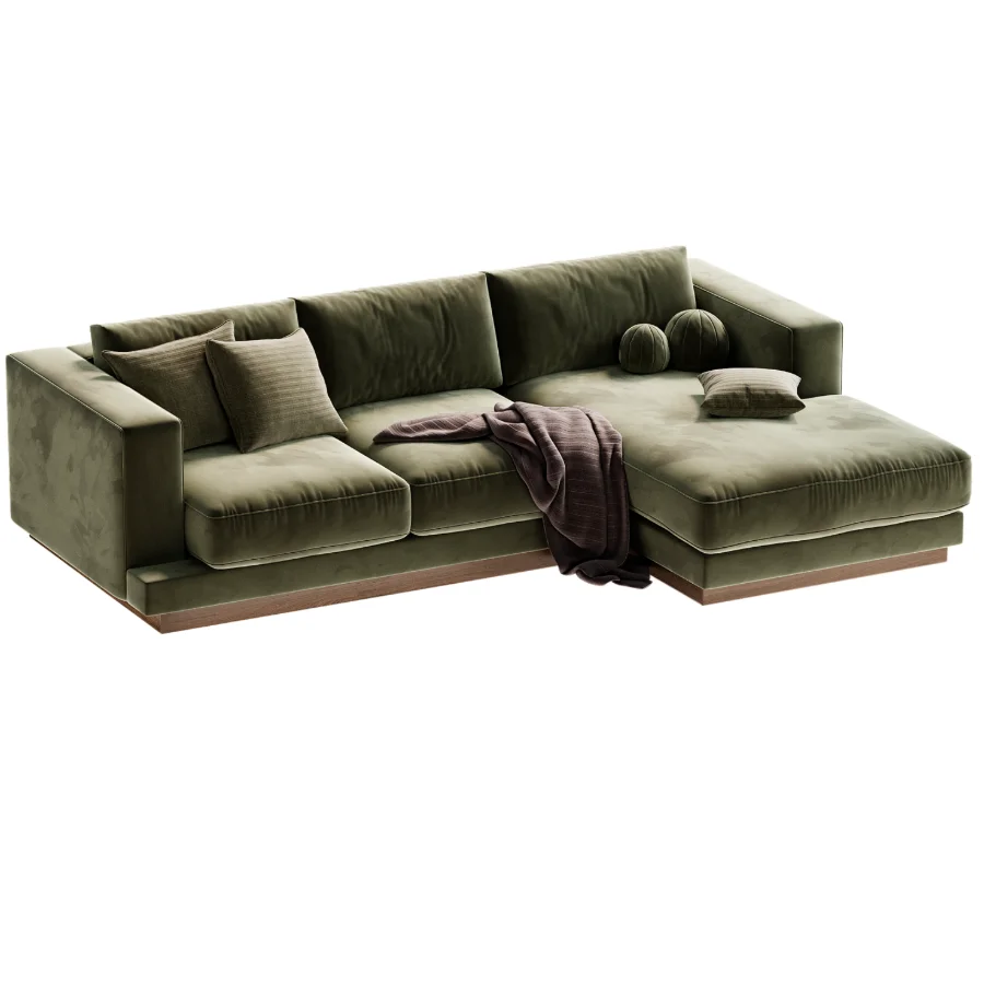 Tidal 2 Piece Sectional Sofa with Chaise Lounge Image 2