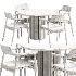 Hiroshima chair,Moon table Dantonehome Dining set - Thumbnail 7
