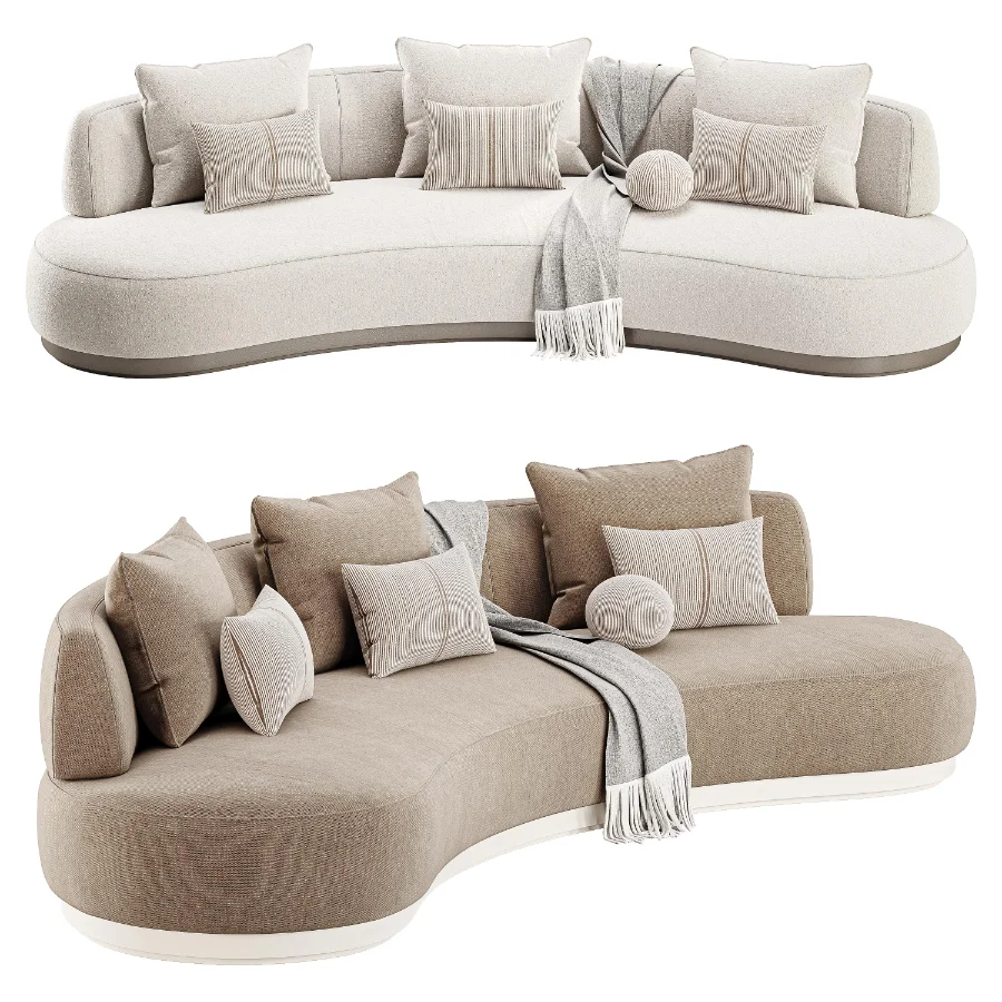 Amalfi Kidney Sofa-Harbour Image 3