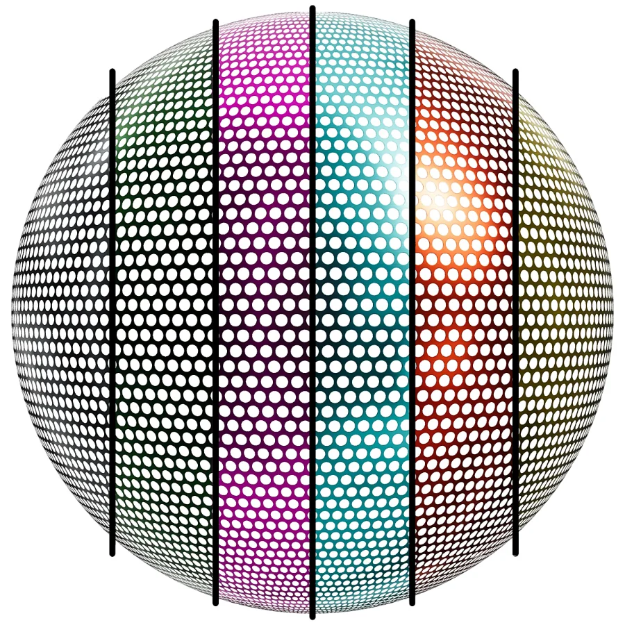 FB327 Metal Patterned circular steel | PBR | 6MAT | 4K Image 1