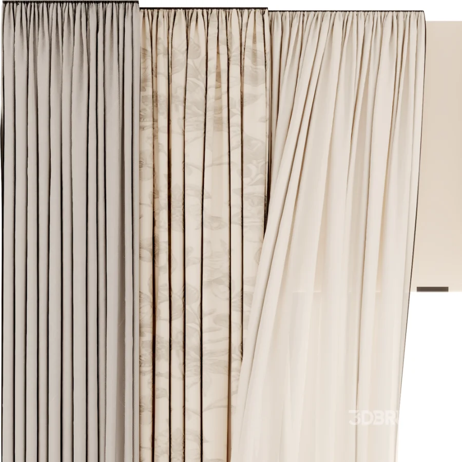 Silk and Cotton Curtain Set 132 Image 2
