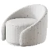 Aunna Upholstered Swivel Barrel Chair - Thumbnail 5