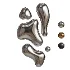 Modern Abstract Chrome Liquid Wall Art - Thumbnail 2