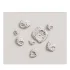 Modern Liquid Gold Pebble Wall Sculptures Set - Thumbnail 6