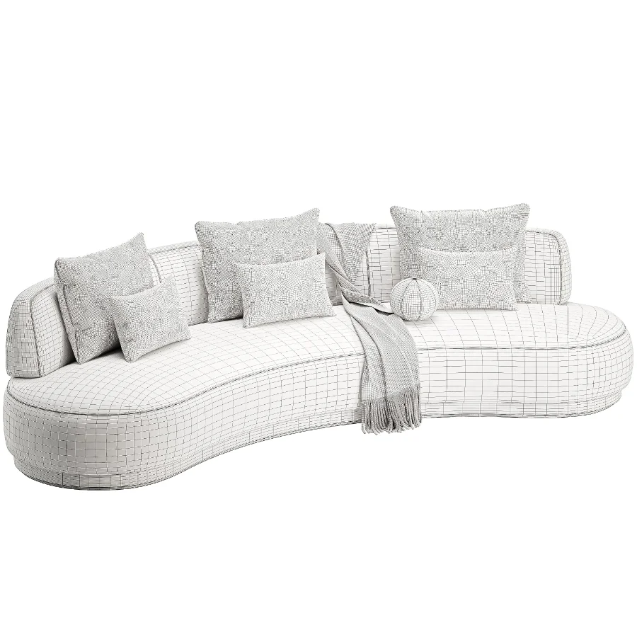 Amalfi Kidney Sofa-Harbour Image 5