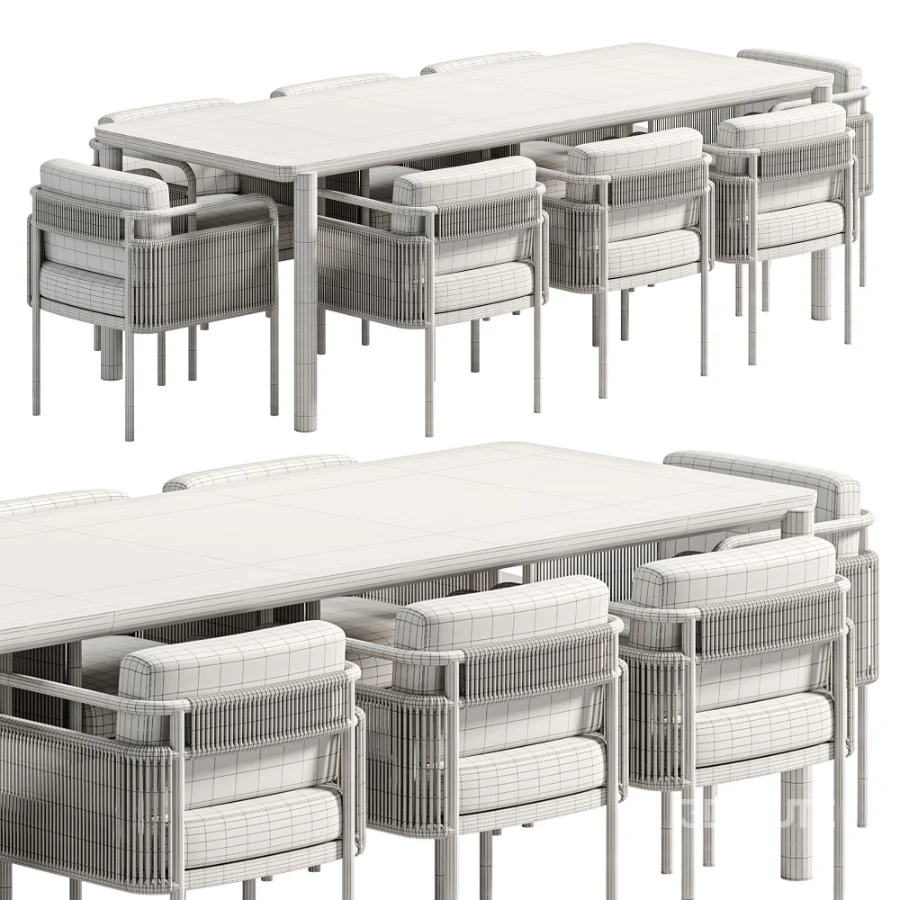 Garden Furniture Part 1 Table Садовая МебельCтол + Стулья Image 6
