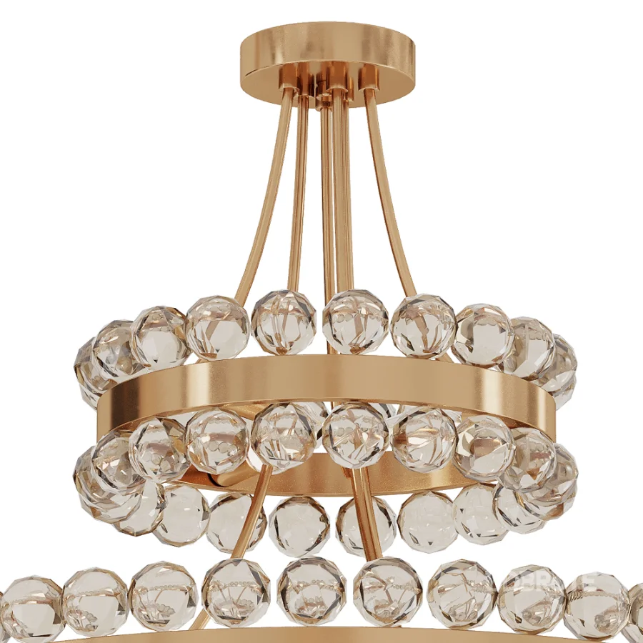 Bronze Modern Crystal Metal Chandelier Image 3