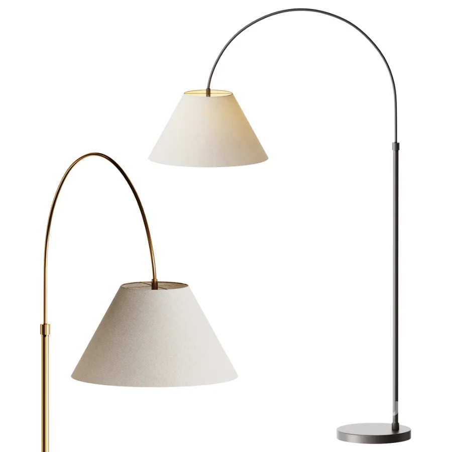 Sinclair Metal Arc Sectional Floor Lamp Image 1