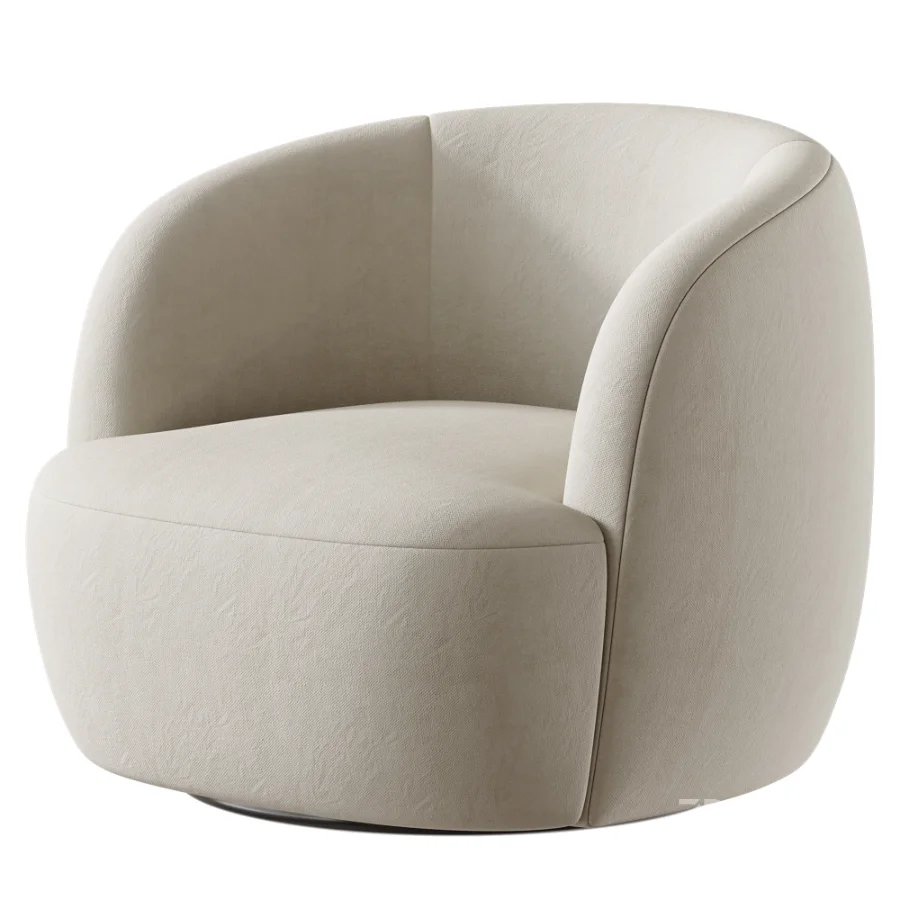 Tayson Swivel Armchair Stone Image 2