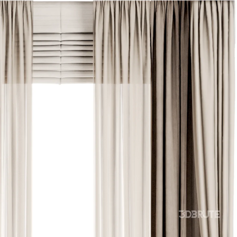 Silk and Cotton Curtain Set 122 Image 2