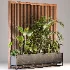 Room Divider Planter 03 – Wooden Panel with Plants - Thumbnail 4