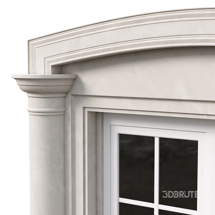 Architectural Classic Window 3D Model 14 Image 5