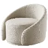 Aunna Upholstered Swivel Barrel Chair - Thumbnail 2