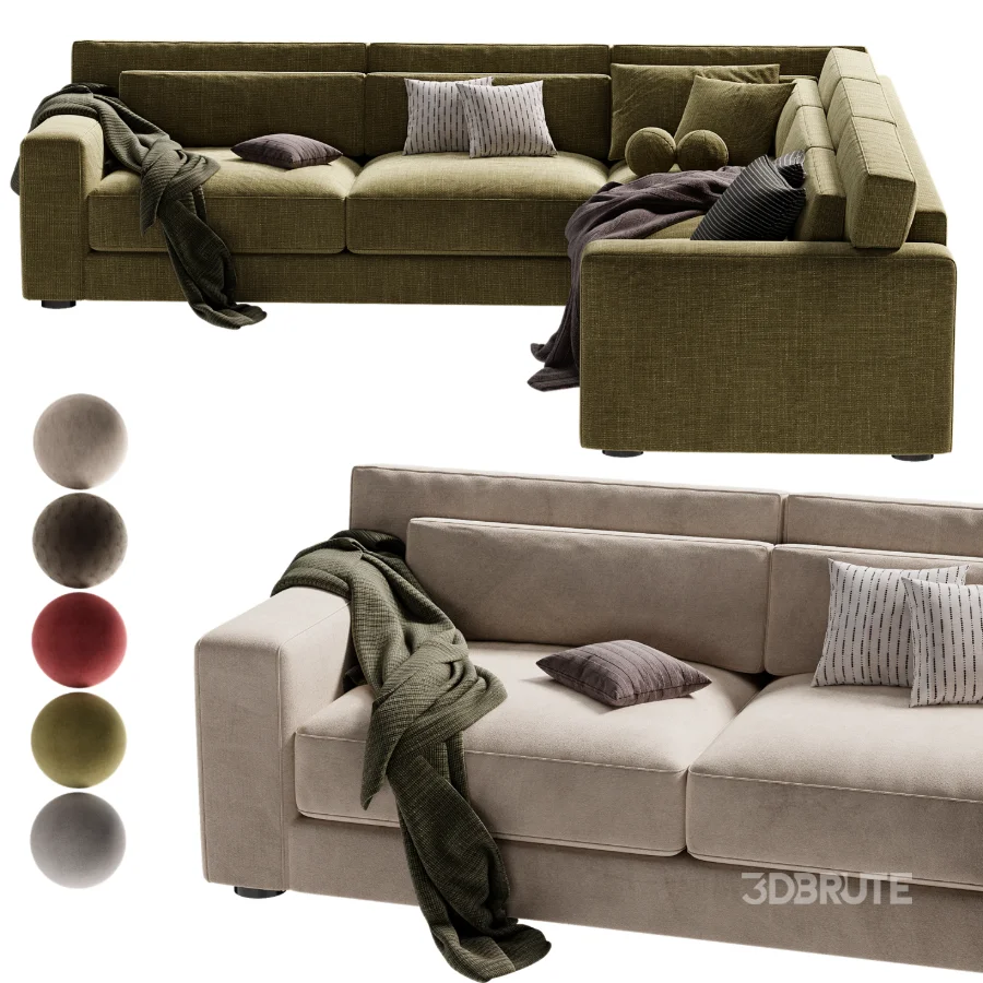 Retreat 3 Piece L Shaped Sectional Sofa Image 2