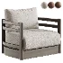 Safari Swivel Club Armchair - Thumbnail 1