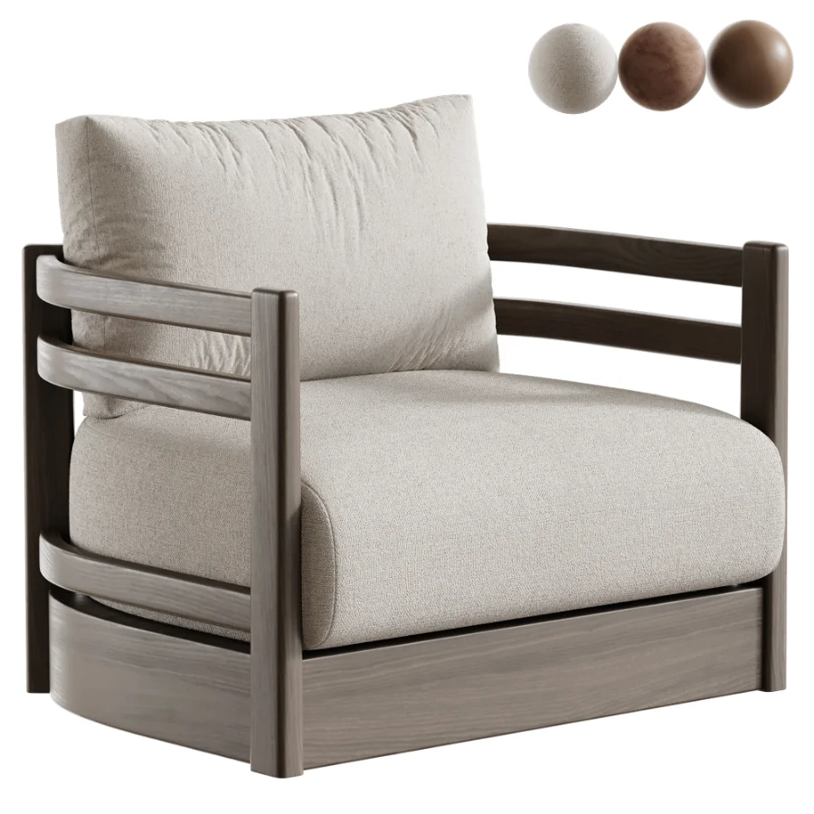 Safari Swivel Club Armchair Image 1