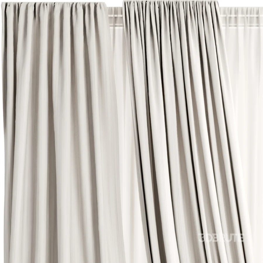 Silk and Cotton Curtain Set 131 Image 3