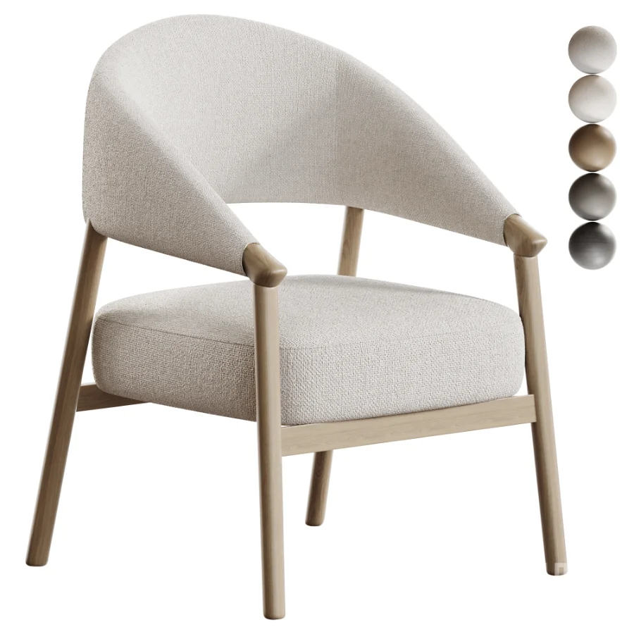 Japandi Accent Chair Image 1