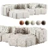 Westwing Teddy Boucle Modular Sofa with Tayla Pouf - Thumbnail 5