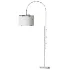 Arc Floor Lamp with Linen Shade - Thumbnail 4
