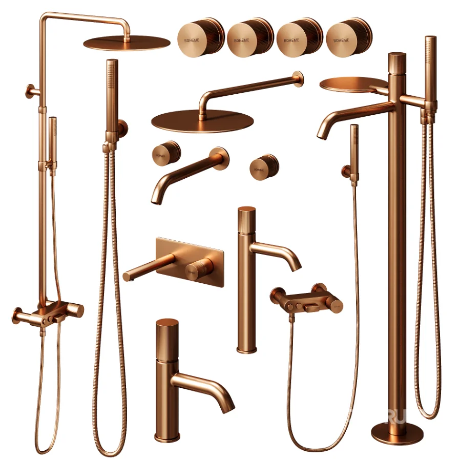 Boheme STICK LINEA Bathroom Faucet Set 02 Image 5