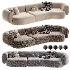 Contemporary Modern Hug Modular Sofa in Famiglia Fabric by Collector Studio - Thumbnail 2