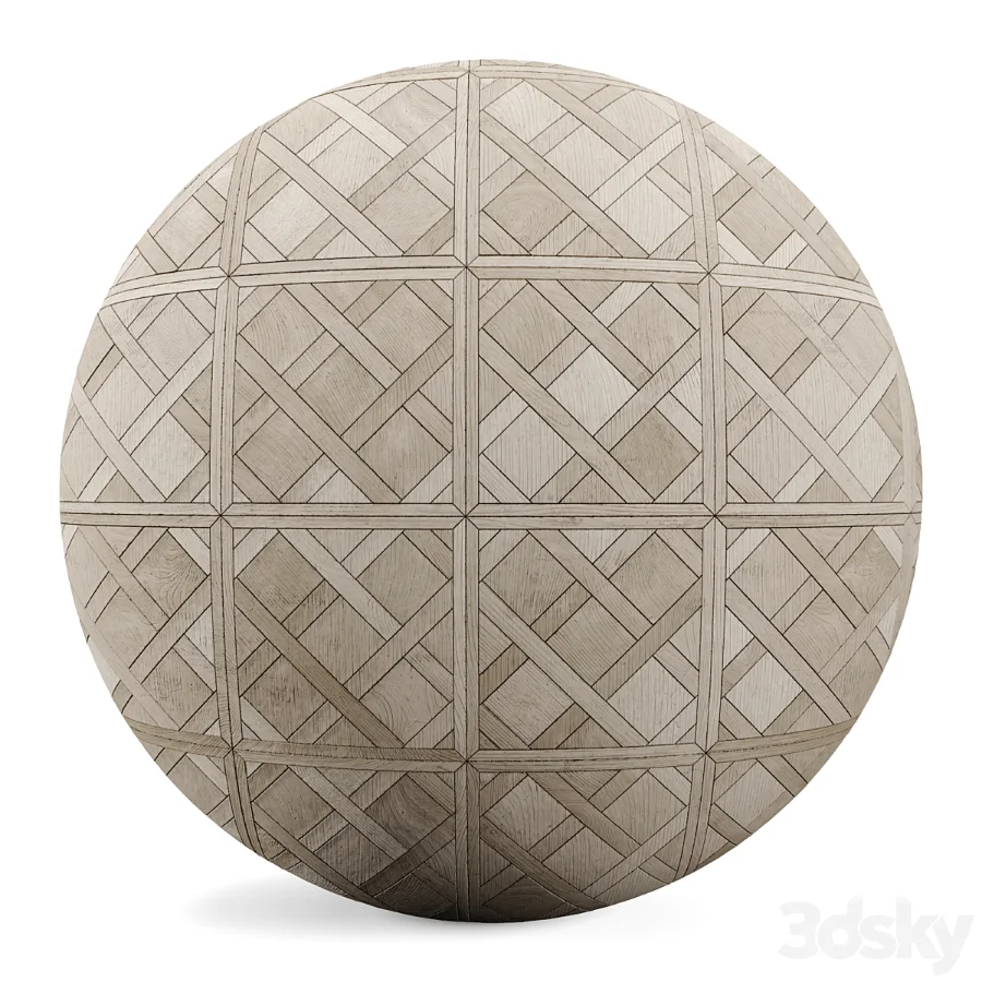 FB22 PBR Parquet floor and wooden mosaic 4K Image 4