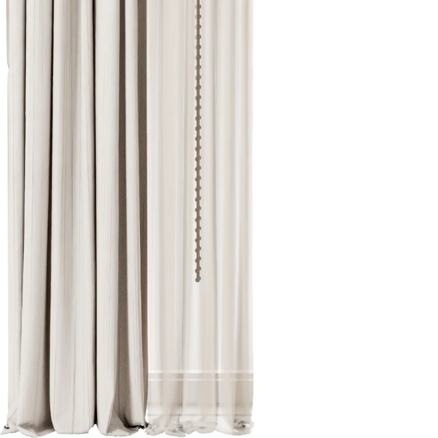 Silk and Cotton Curtain Set 123 Image 2