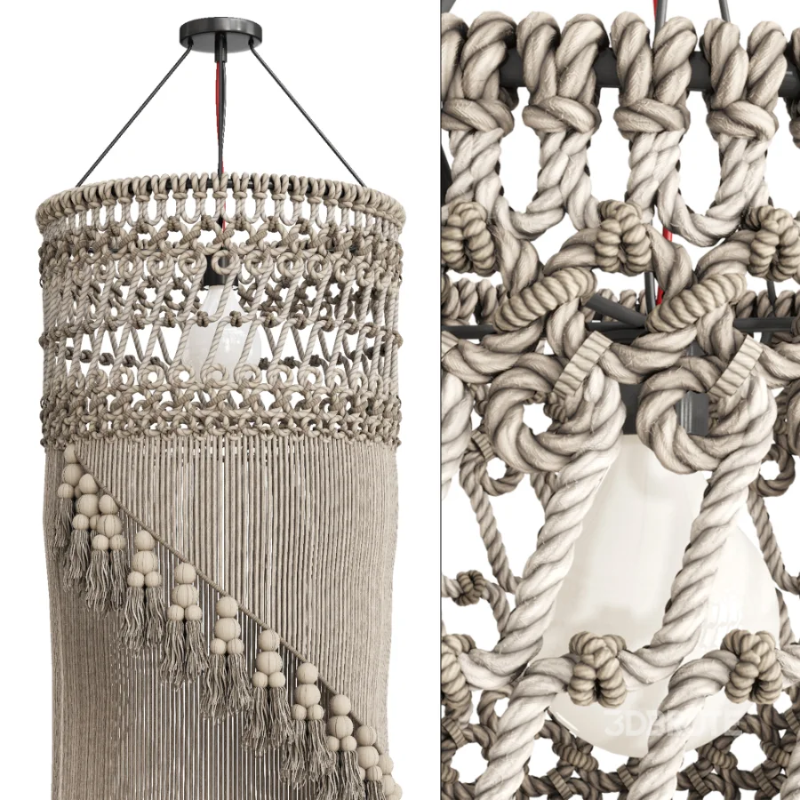 Macrame Pendant Lamp Image 2