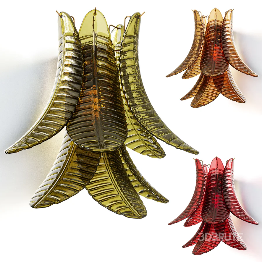 Murano glass wall lamp Image 6