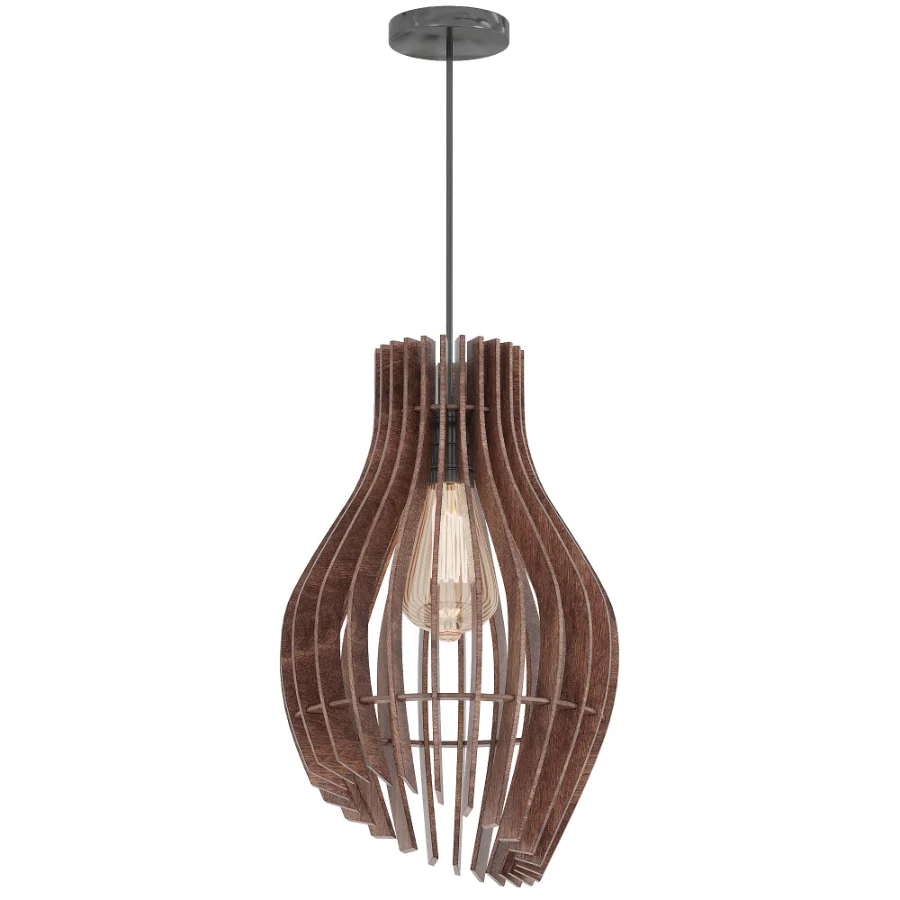 Plywood Pendant Lamp Image 3