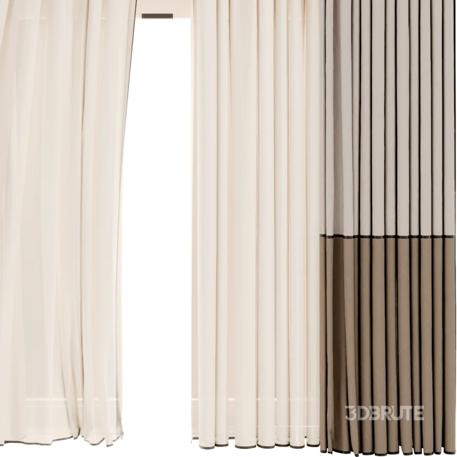 Silk and Cotton Curtain Set 132 Image 3