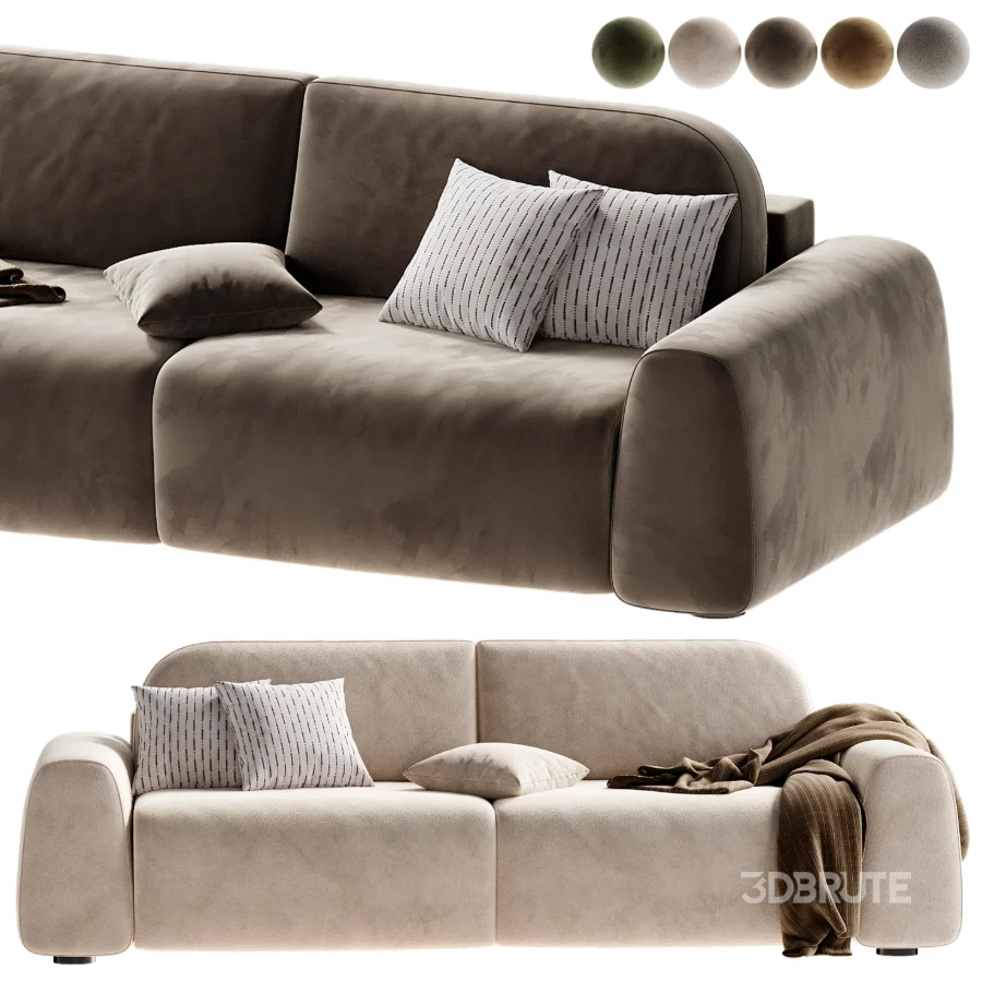 Диван прямой Лилт,divan lilt bucle silver Image 2