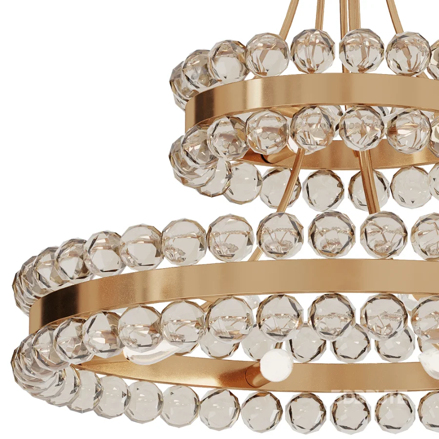 Bronze Modern Crystal Metal Chandelier Image 4