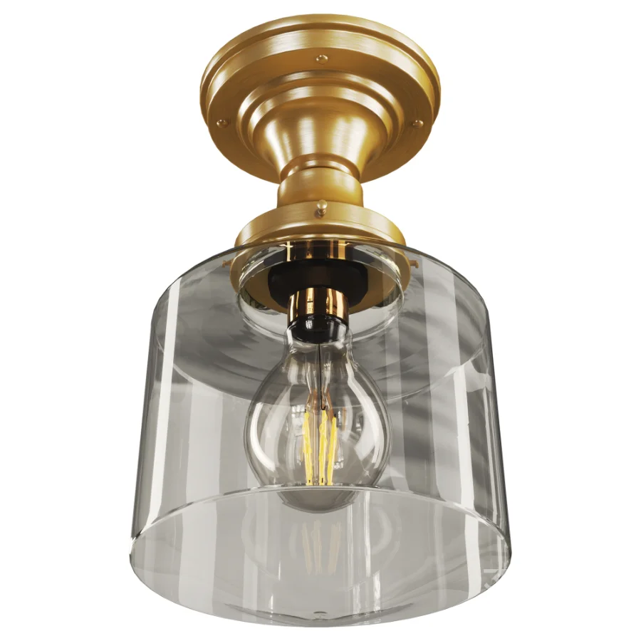 Auric Glass Flush Mount Image 1