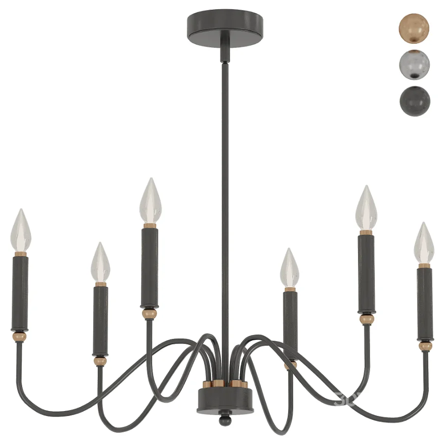Tracen Dimmable Traditional Chandelier Image 1
