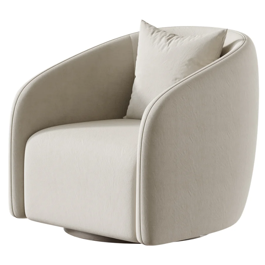 Modway Holland Curved Swivel Armchair Image 2
