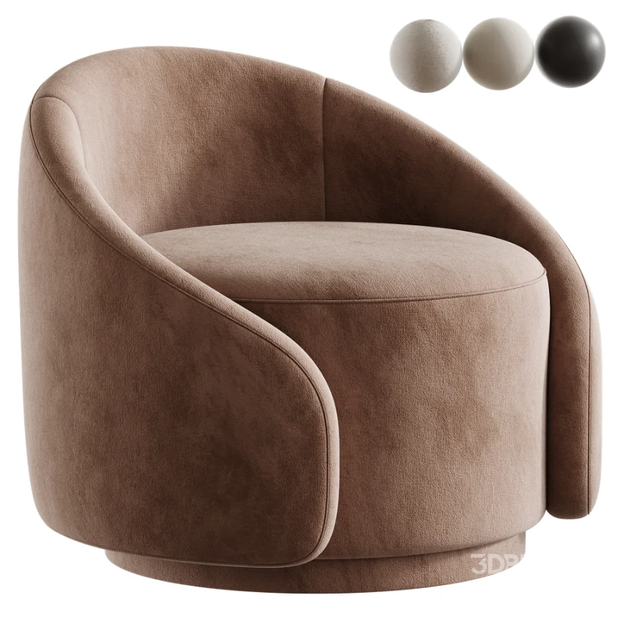 Swivel Barrel Chair Image 1