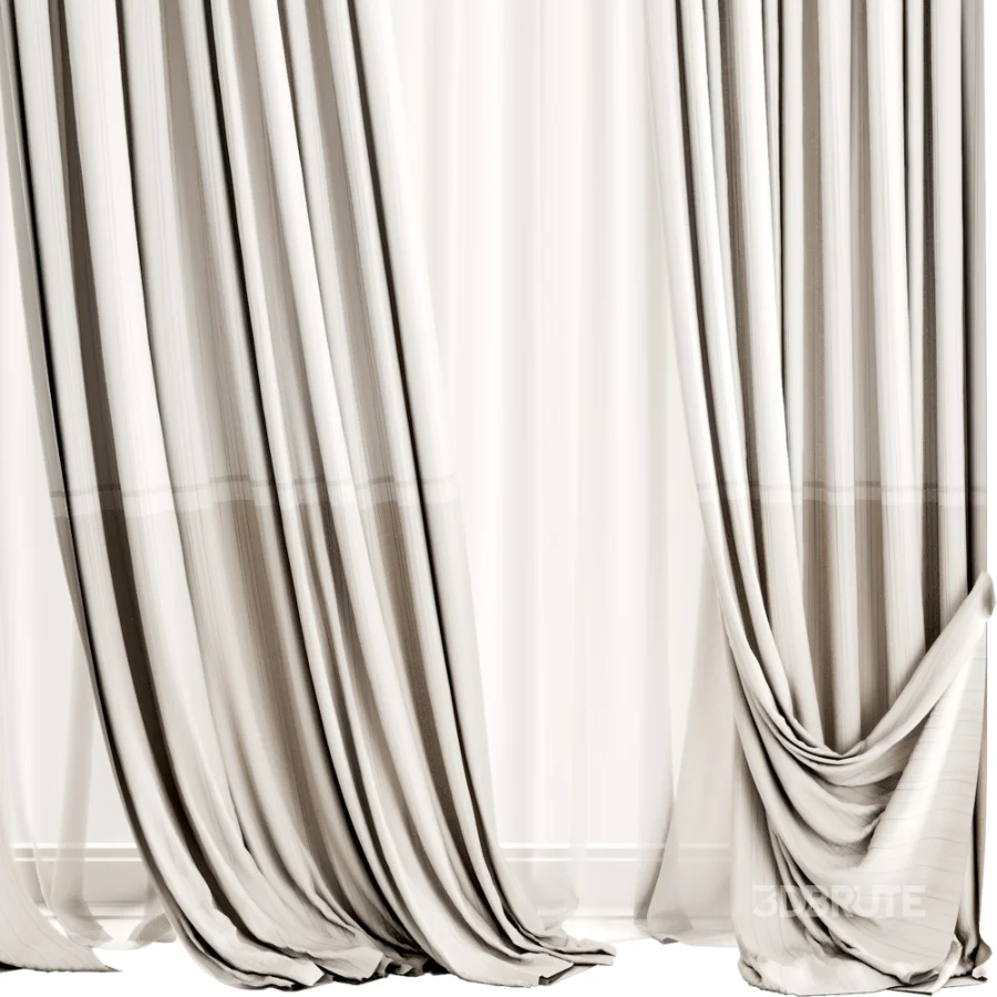 Silk and Cotton Curtain Set 131 Image 4